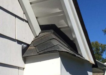 Flashed (Weatherproofed) Eave of Roof Critter Control Triangle